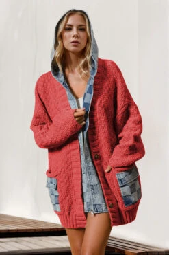 Double Take Full Size Hooded Denim Spliced Sweater Cardigan -Ruby's Rubbish 002fa3a1 4c19 4041 a5a3 7df463f86f67 Max