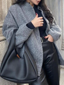 Full Size Snap Down Drop Shoulder Jacket -Ruby's Rubbish 042d0267 9d6a 42a5 907a 042ead6dd77f Max