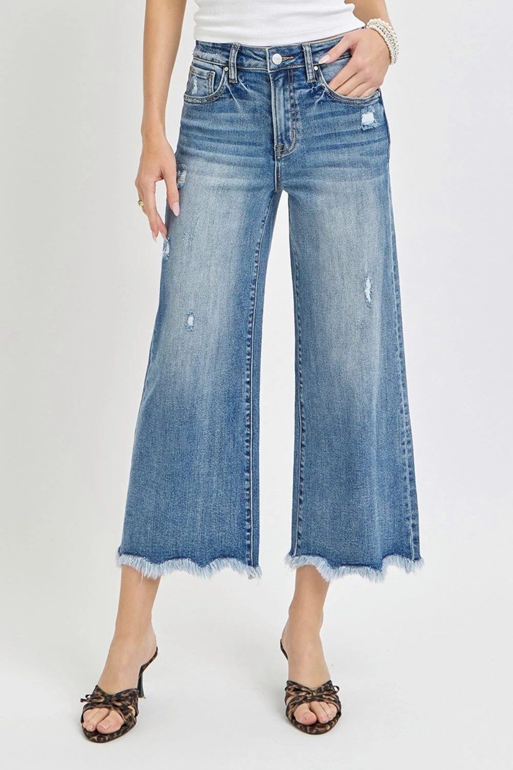 Risen High Rise Cropped Flare Jeans 7 Risen High Rise Cropped Flare Jeans - Image 5