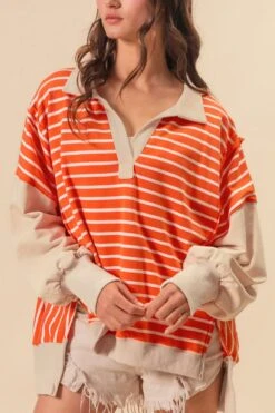 Striped Johnny Collar | Long Sleeve Sweatshirt | Rubies + Lace 13 Striped Johnny Collar | Long Sleeve Sweatshirt | Rubies + Lace -Ruby's Rubbish 0490ed8c 3796 44f5 88f7 da8fb89cc986 Max