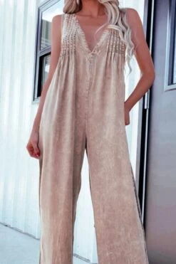 V-Neck Wide Leg Denim Jumpsuit -Ruby's Rubbish 055d798f 3d6e 4963 8706 a774ae511d76 Max