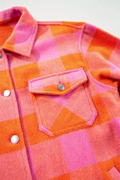 Orange + Pink Plaid | Button Up Jacket | Rubies + Lace -Ruby's Rubbish 0d72736b55844e4f8ae6b8c76c602c0d Max