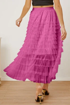 Ruched High Waist Tiered Skirt -Ruby's Rubbish 109d0a2b 62b3 410c 818d c10edbdf6d3a Max