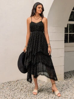 Lace Detail Layered Printed Midi Cami Dress -Ruby's Rubbish 11560589 d658 4665 a60f 865d32d7179f Max