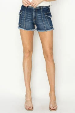 RISEN Raw Hem Denim Shorts With Pockets -Ruby's Rubbish 161f6583 ac32 4dc3 b969 ac445be25b32 Max