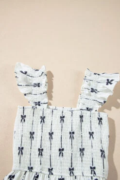 Bow Print Smocked Square Neck Ruffle Tiered Maxi Dress -Ruby's Rubbish 1a3ca3a4 b264 460a ae88 13b398563277 Max