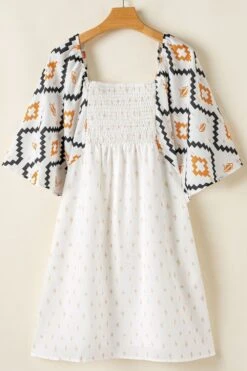 Geo Mini | Puff Sleeve Dress | Rubies + Lace -Ruby's Rubbish 29b36567 7795 4d5a 913f a9a15ffc51ee Max