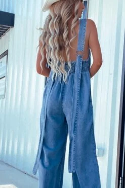 V-Neck Wide Leg Denim Jumpsuit -Ruby's Rubbish 38d88aa9 7a35 48b7 8f4f 468ba58097ba Max