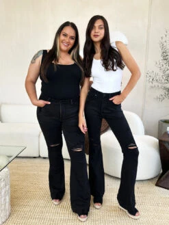 Judy Blue Full Size High Waist Distressed Flare Jeans -Ruby's Rubbish 5a8053a8 a94c 4ef9 89a9 1138887e49f2 Max