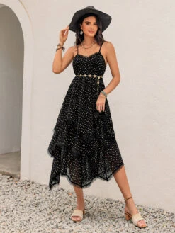 Lace Detail Layered Printed Midi Cami Dress -Ruby's Rubbish 65323227 21d1 49d9 9967 678867bc3dff Max