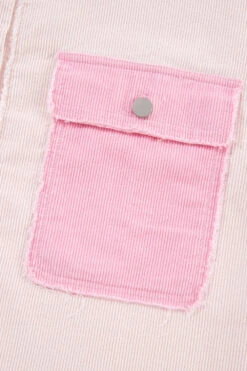 Two-tone Color Exposed Seam Corduroy Shacket -Ruby's Rubbish 6604f44d e1b1 45d2 8745 24df8175e130 Max