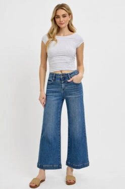 RISEN Full Size High Rise Crop Wide Leg Front Yoke Detail Jeans Plus Size -Ruby's Rubbish 72a9c03d 1226 4020 ac99 314445e7c276 Max