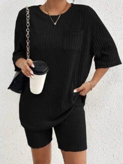 Ribbed Pocketed Lounge Set | Multiple Color Options | Rubies + Lace -Ruby's Rubbish 732cd577 f02b 467a 8180 878d52202908 Max