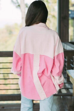 Two-tone Color Exposed Seam Corduroy Shacket -Ruby's Rubbish 8fb2bca0 3421 4a61 b652 3539838ea300 Max