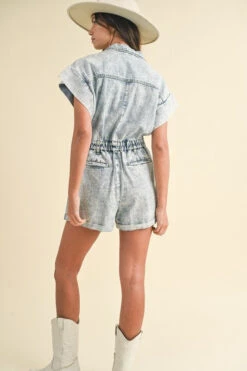 Annie Wear Elastic Waistband Short Sleeve Denim Romper 11 Annie Wear Elastic Waistband Short Sleeve Denim Romper -Ruby's Rubbish 920817cf b891 46ce b303 c3eabd39fe9f Max