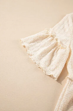 Frill Round Neck Half Sleeve Blouse -Ruby's Rubbish 9f8fc73d eaaa 4e4e abed 1e57111331d9 Max