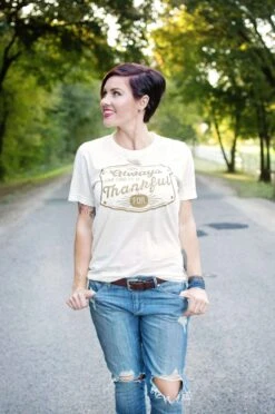 Always Something To Be Thankful For | Seasonal T-Shirt | Ruby’s Rubbish® -Ruby's Rubbish AlwaysSomehtingtobeThankfulFor b4f9a27a 7647 4b8b 8cae 5fdd18273e32