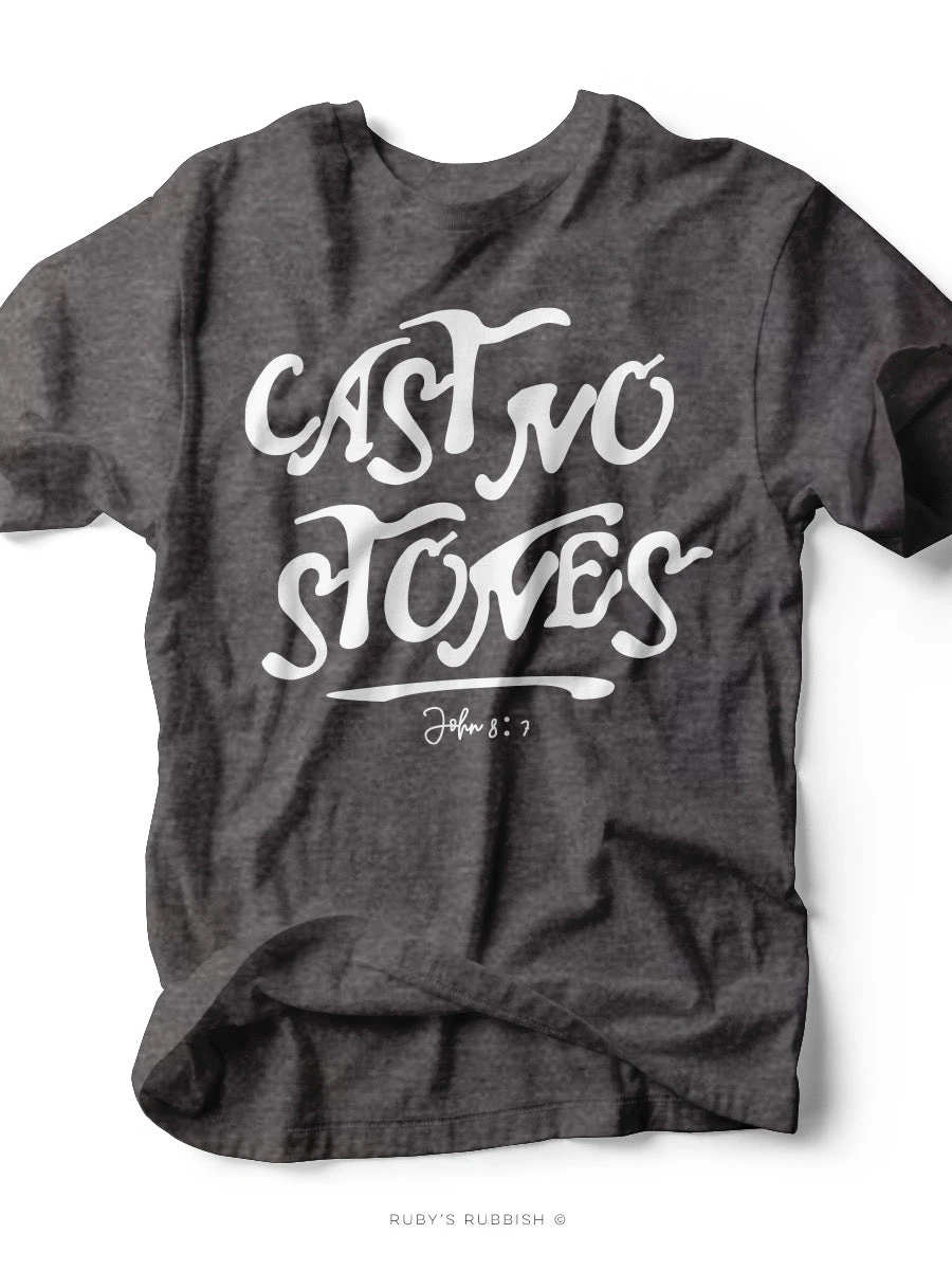 Cast No Stones | Scripture T-Shirt | Ruby’s Rubbish® 4 Cast No Stones | Scripture T-Shirt | Ruby’s Rubbish® - Image 2