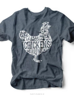 Life Is Better With Chickens Around| Kid's T-Shirt | Ruby’s Rubbish®