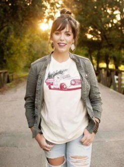 Vintage Christmas Truck | Seasonal T-Shirt | Ruby’s Rubbish® -Ruby's Rubbish ChristmasTruck Cream Tee 09f9900e e135 4e9f b6b5 1054aac6faa8