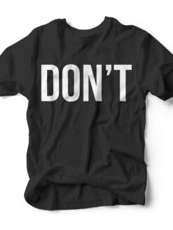 Don't | Heather Black Tee | Ruby's Rubbish®