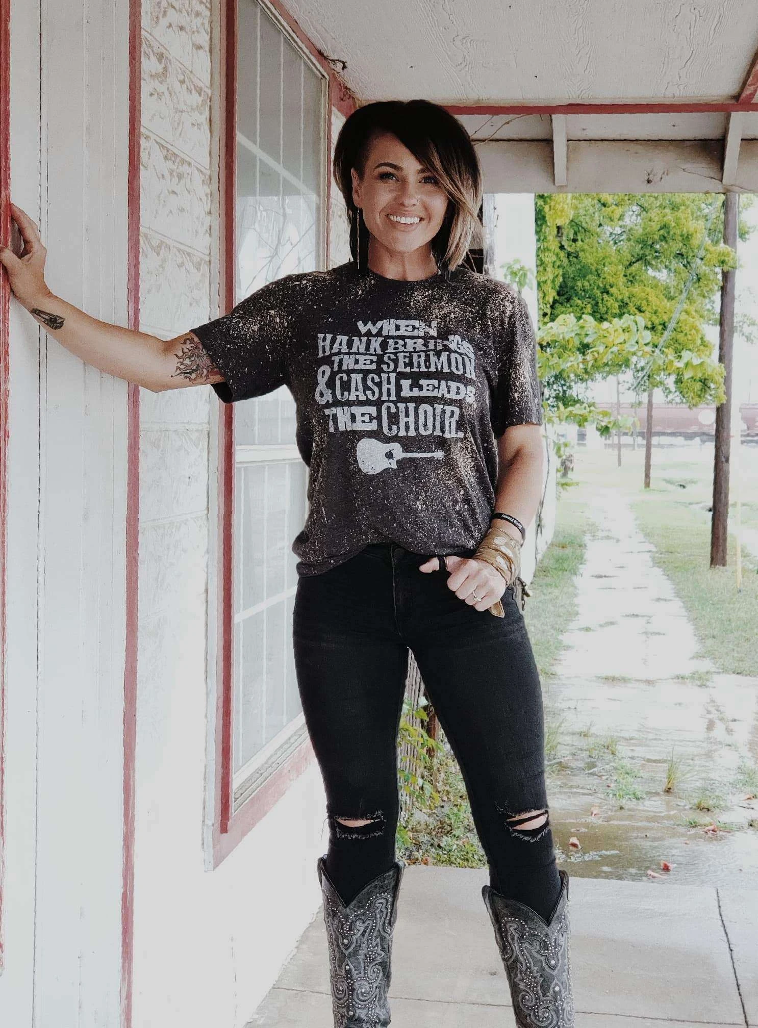 When Hank Brings The Sermon | Southern T-Shirt | Ruby’s Rubbish® 4 When Hank Brings The Sermon | Southern T-Shirt | Ruby’s Rubbish® - Image 2