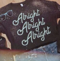 Alright Alright Alright | Women’s Crop Top | Ruby’s Rubbish® -Ruby's Rubbish IMG 1688