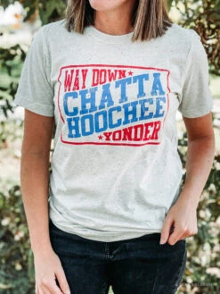 Way Down Yonder On The Chatta Hoochee | Southern T-Shirt | Ruby’s Rubbish®
