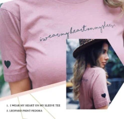 I Wear My Heart On My Sleeve | Women's T-Shirt | Ruby’s Rubbish® -Ruby's Rubbish IMG 8261