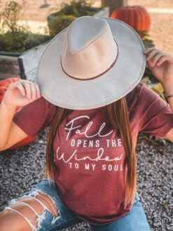 Fall Opens The Window To My Soul | Seasonal T-Shirt | Ruby’s Rubbish®