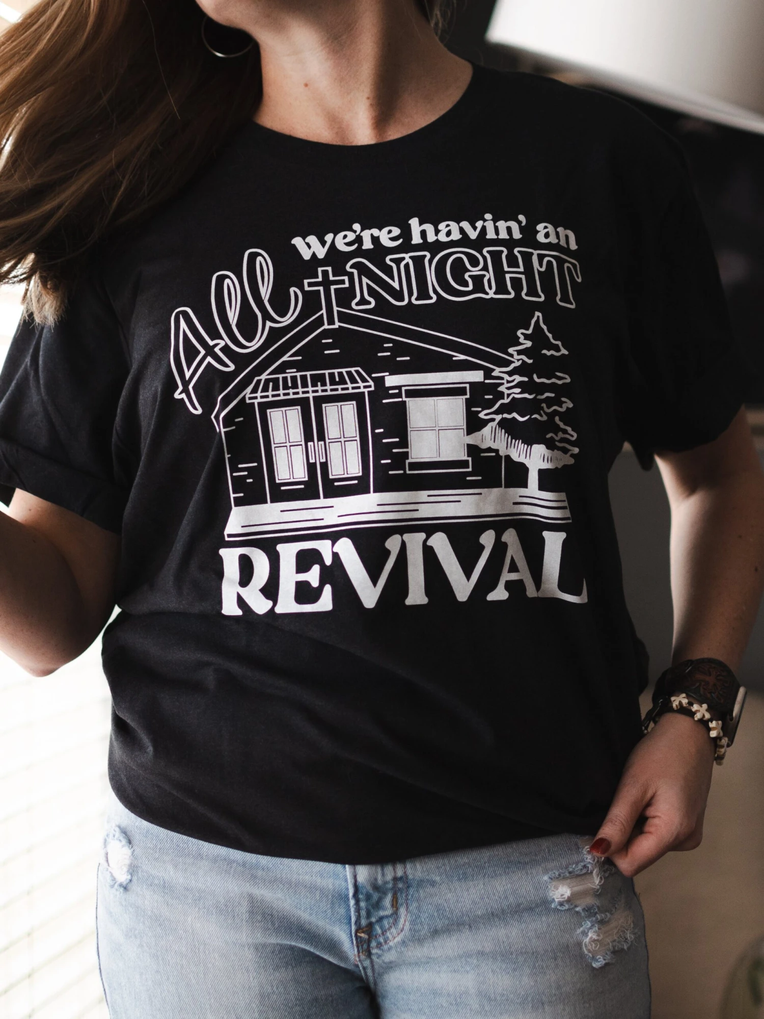 All Night Revival | Southern T-Shirt | Ruby’s Rubbish® 4 All Night Revival | Southern T-Shirt | Ruby’s Rubbish® - Image 2