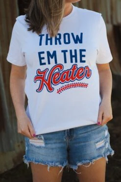 Throw 'Em The Heater I Game Day T-Shirt | Ruby’s Rubbish® -Ruby's Rubbish LCB 6822