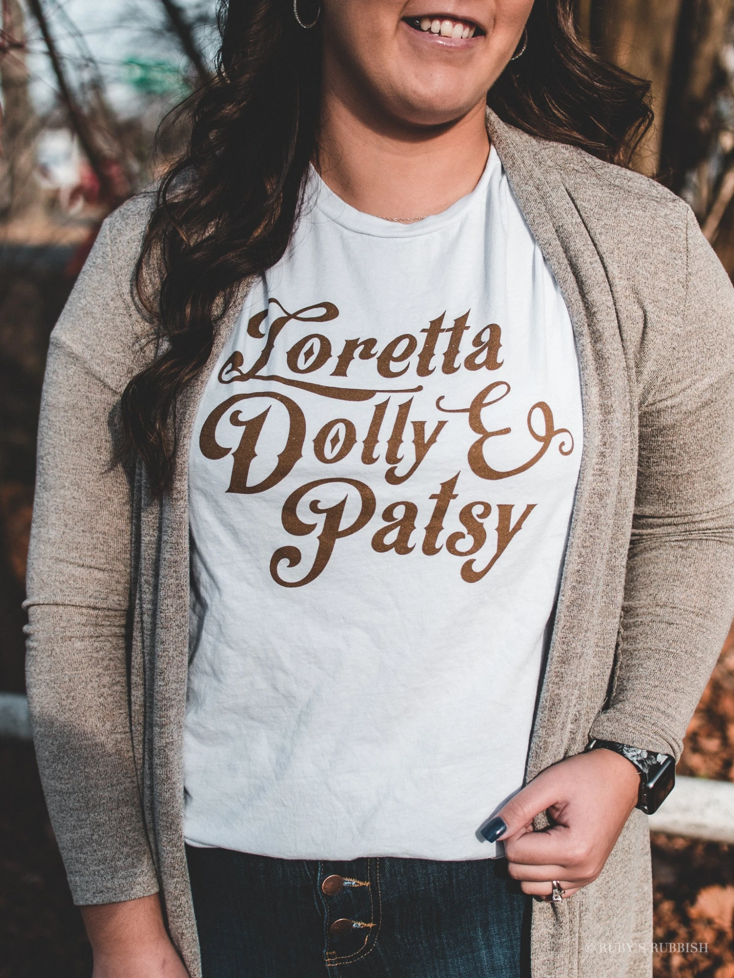 Loretta, Dolly & Patsy | Women's T-Shirt | Ruby’s Rubbish® 3 Loretta, Dolly & Patsy | Women's T-Shirt | Ruby’s Rubbish®