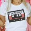 Love You ❤ Mean It Mixtape | Women’s T-Shirt | Ruby’s Rubbish® -Ruby's Rubbish Loveyoumeanit white web