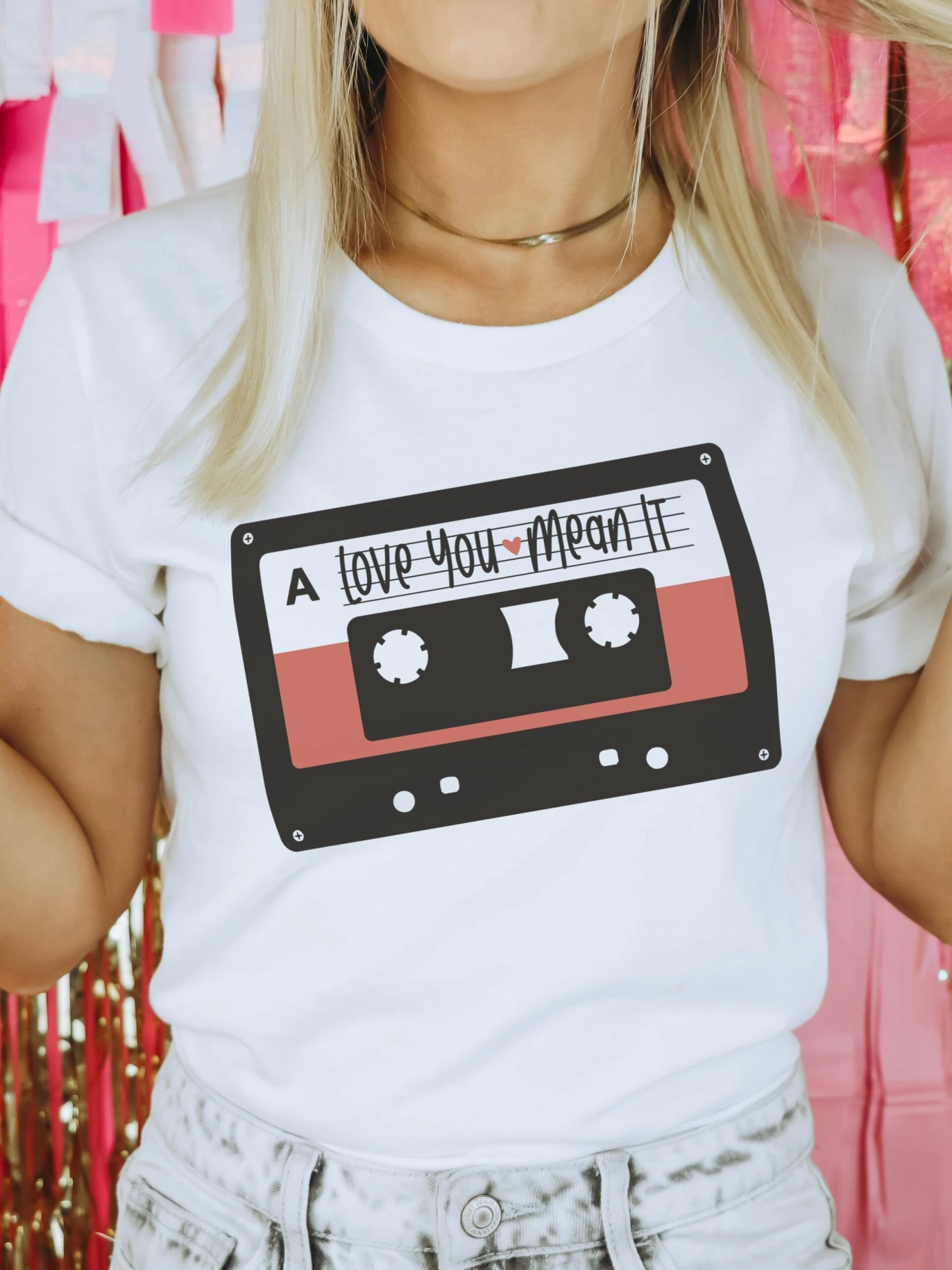 Love You ❤ Mean It Mixtape | Women’s T-Shirt | Ruby’s Rubbish® 3 Love You ❤ Mean It Mixtape | Women’s T-Shirt | Ruby’s Rubbish®