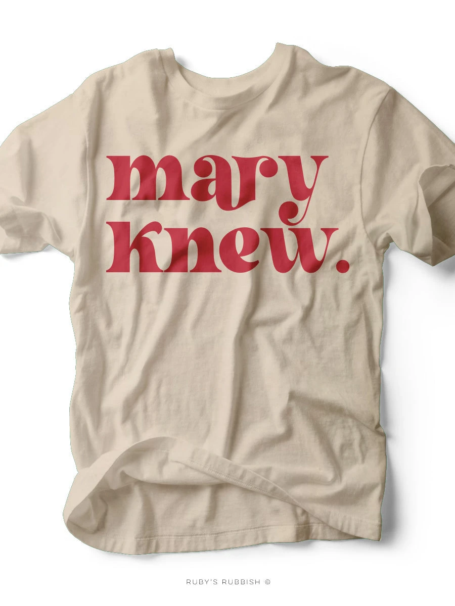 Mary Knew | Seasonal T-Shirt | Ruby’s Rubbish® 3 Mary Knew | Seasonal T-Shirt | Ruby’s Rubbish®