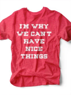 I'm Why We Can't Have Nice Things | Kid's T-Shirt | Ruby’s Rubbish®