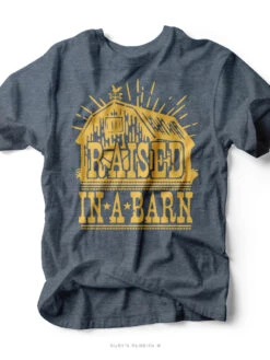 Raised In A Barn | Kid's T-Shirt | Ruby’s Rubbish®