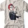 Rosie The Riveter | Women's T-Shirt | Ruby’s Rubbish® -Ruby's Rubbish Rosie Cream