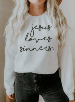 Jesus Loves Sinners | Christian T-Shirt | Ruby’s Rubbish® -Ruby's Rubbish ScreenShot2024 10 30at10.53.07AM 1d131ba5 ac6f 42de 94f7 175940dce3d2