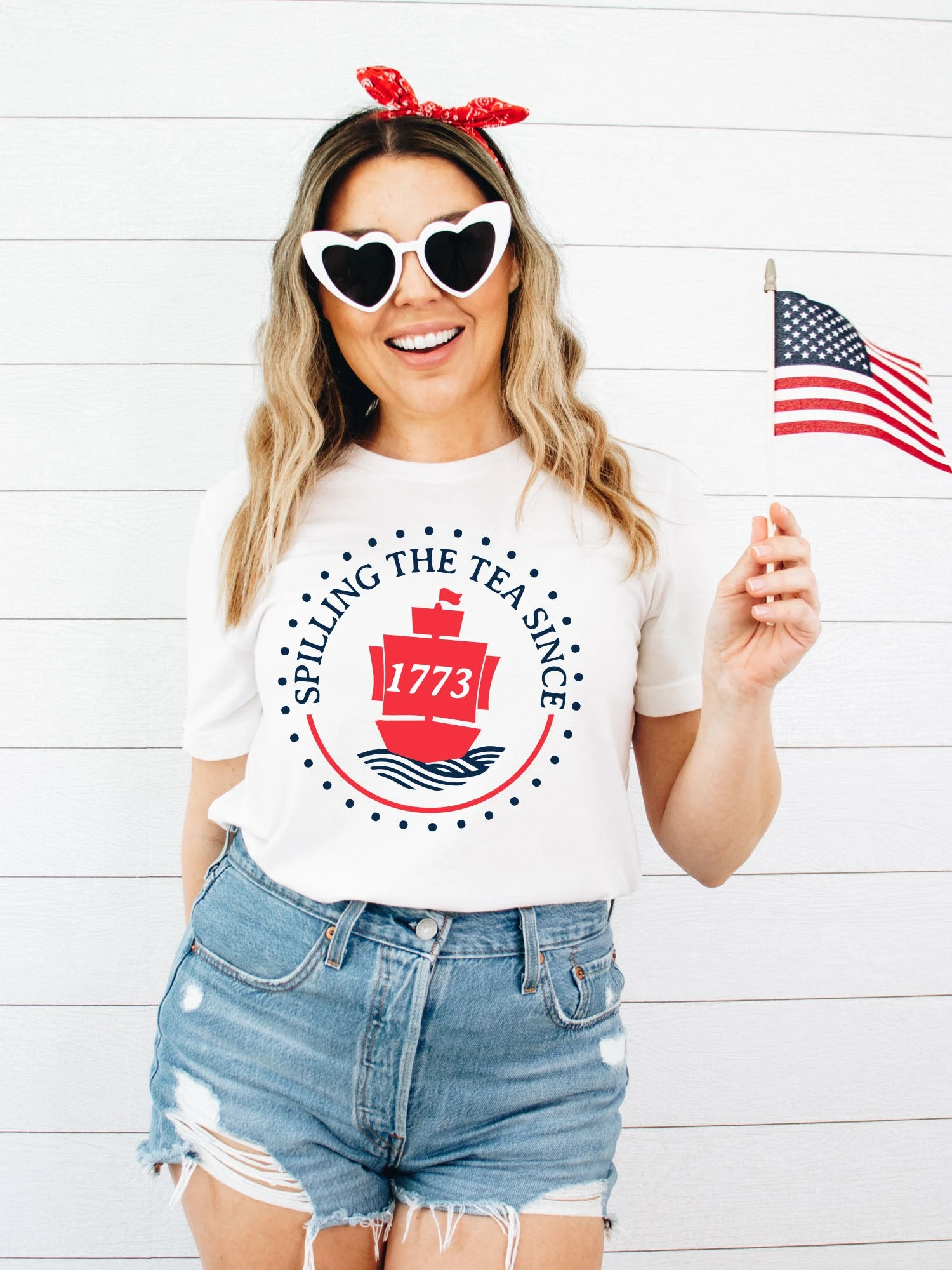 Spilling Tea Since 1773 | Americana T-Shirt | Ruby’s Rubbish® 4 Spilling Tea Since 1773 | Americana T-Shirt | Ruby’s Rubbish® - Image 2