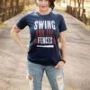 Swing For The Fences | Game Day T-Shirt | Ruby’s Rubbish® -Ruby's Rubbish SwingForTheFences Navy Tee 4ac4c0a2 1cb1 4069 a4d9 da4ed479effb