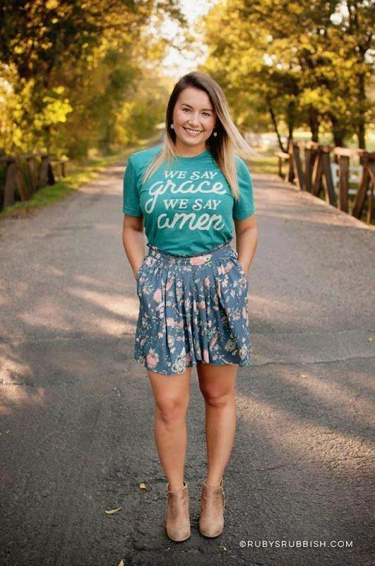 We Say Grace We Say Amen | Christian T-Shirt | Ruby’s Rubbish® 3 We Say Grace We Say Amen | Christian T-Shirt | Ruby’s Rubbish®