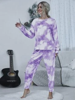 Tie-dye Round Neck Top And Drawstring Pants Lounge Set 21 Tie-dye Round Neck Top And Drawstring Pants Lounge Set -Ruby's Rubbish a55d529fb7e441a6b77f2d6bd55be8ed Min