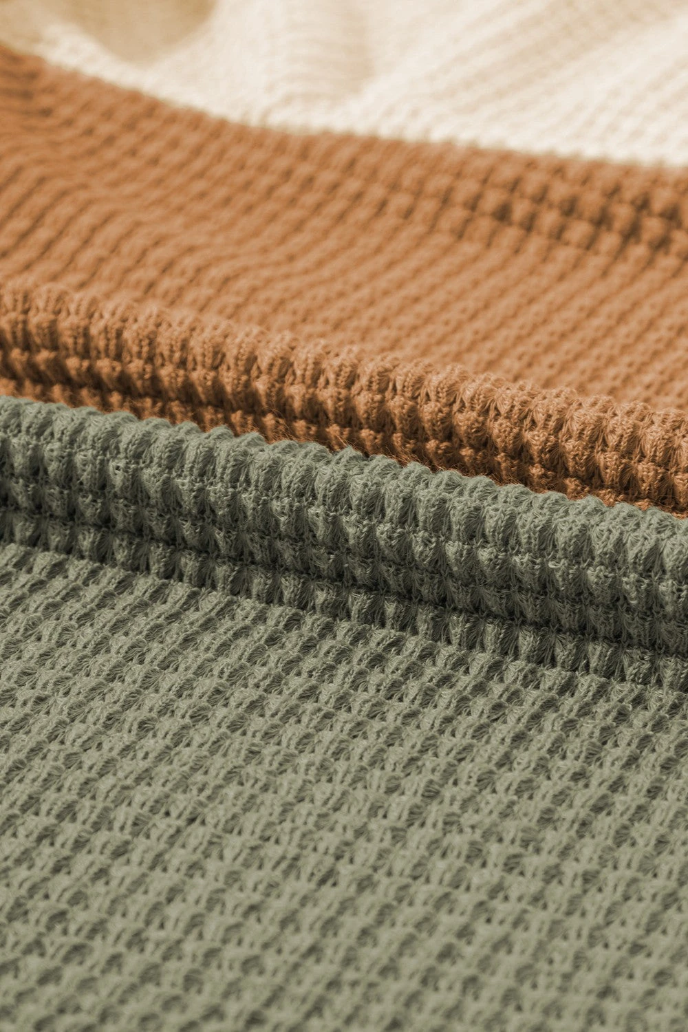 Moss Waffle-Knit | Round Neck Blouse | Rubies + Lace 10 Moss Waffle-Knit | Round Neck Blouse | Rubies + Lace - Image 8