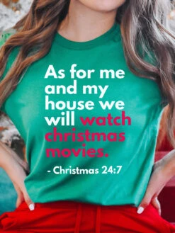 As For Me And My House (Christmas Edition)| Seasonal T-Shirt | Ruby’s Rubbish®