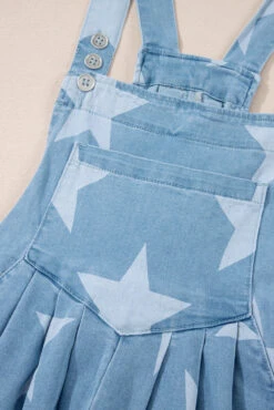 Star Print Square Neck Denim Overalls -Ruby's Rubbish b75cc19e 6159 4536 a7c5 8fa2686fd85d Max