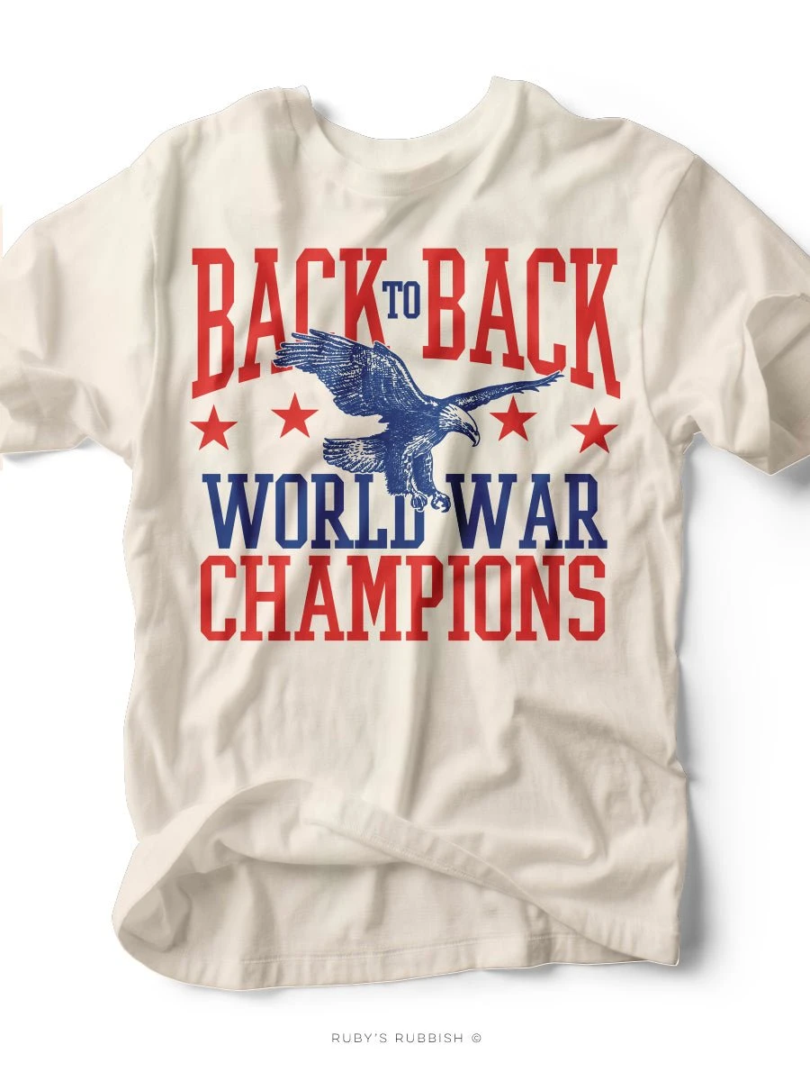 Back To Back | Americana T-Shirt | Ruby’s Rubbish® 3 Back To Back | Americana T-Shirt | Ruby’s Rubbish®