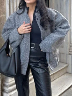 Full Size Snap Down Drop Shoulder Jacket -Ruby's Rubbish d557fee4 c8fc 42a4 81b3 23bdb2bcae98 Max