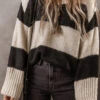 Black Stripe Knit | Round Neck Sweater | Rubies + Lace -Ruby's Rubbish d7489f6c 561b 4959 8c5f 8a5942f858c9 Max